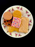 Ceramic Sculpture - Six Family Favourite Biscuits & Plate