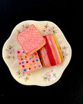Mini Ceramic Sculpture - Three Family Favourite Biscuits & Plate