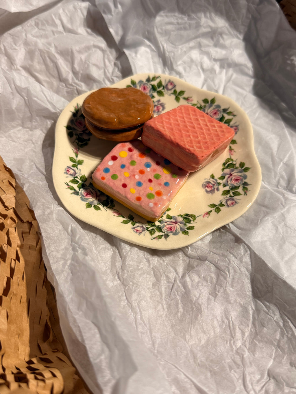 Mini Ceramic Sculpture - Ivory Blooms