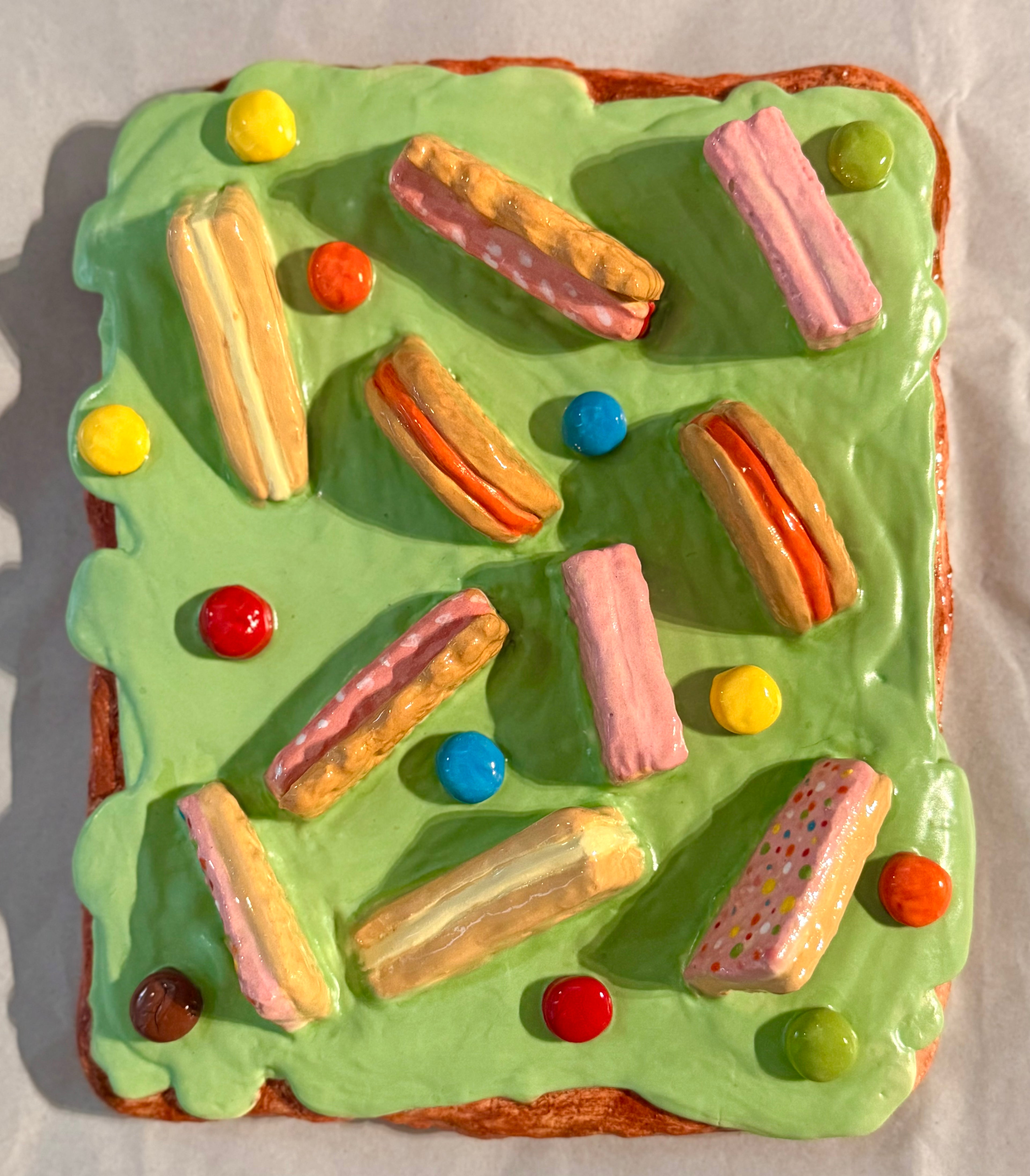 Large Cake Slice “Mint Arnotts Bickies”