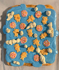 Large Cake Slice “Blue Floating Teddie’s”
