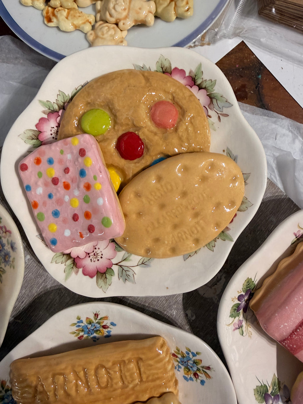 Mini Ceramic Plate - Tea Party