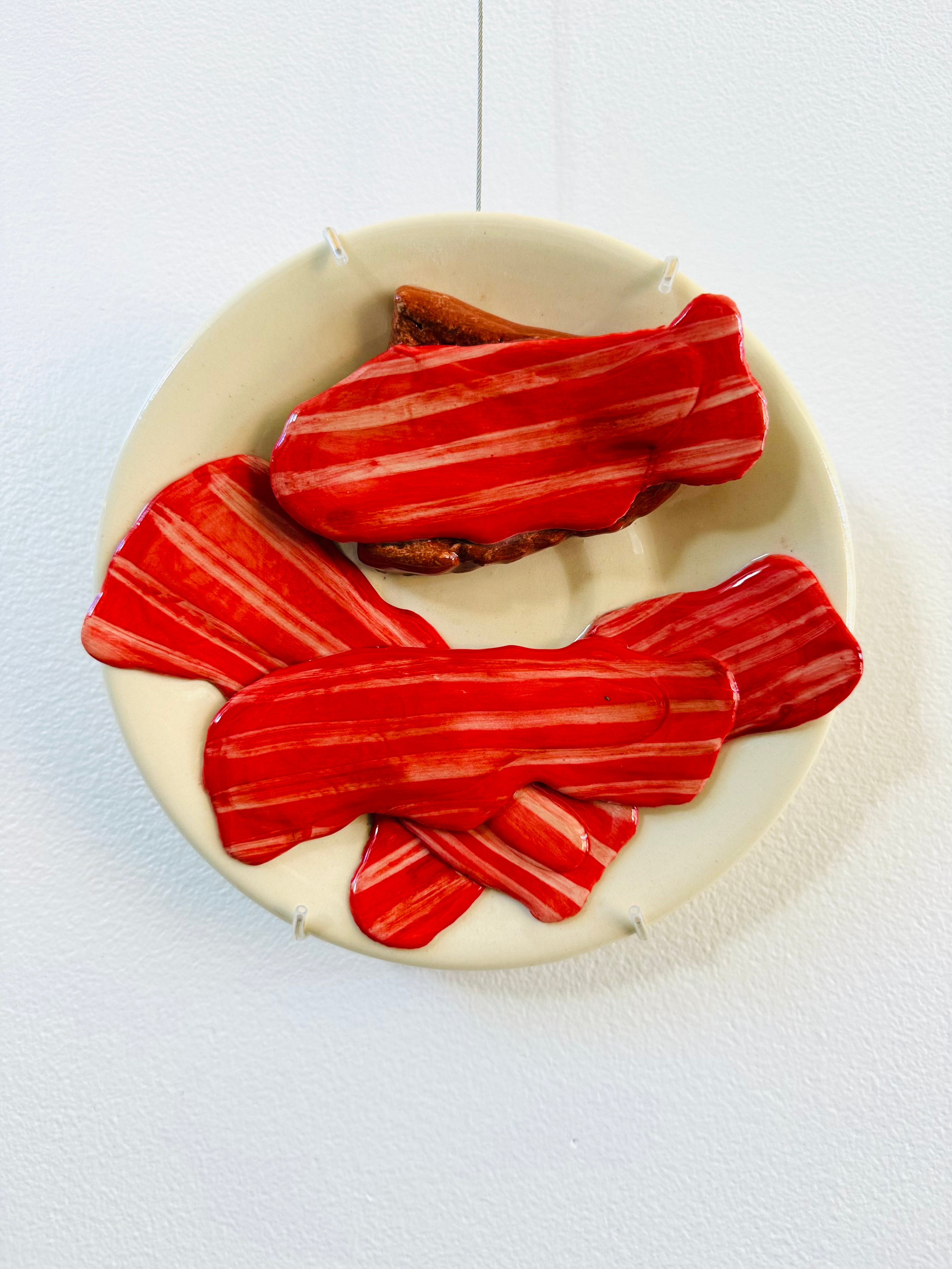 Ceramic Sculpture: SunnySide “MMM Bacon!”